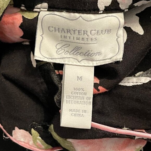 Charter Club Intimates Collection Floral Pajama Set Size Medium - Picture 5 of 7